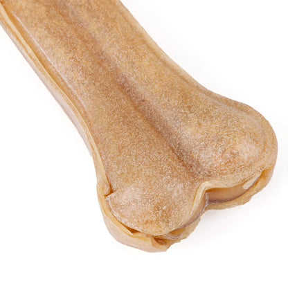 8 Inch Compressed Rawhides Dog Bones Dog Puppy Chewing Snack Food Treats Teething Toy Bone Shape Dog Toys Pet Supplies