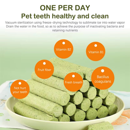 6PCS Cat Grass Teeth Grinding Stick Pet Snacks Hairball Removal Mild Hair Row Ready to Eat Cat Baby Cat Teeth Cleaning Sticks