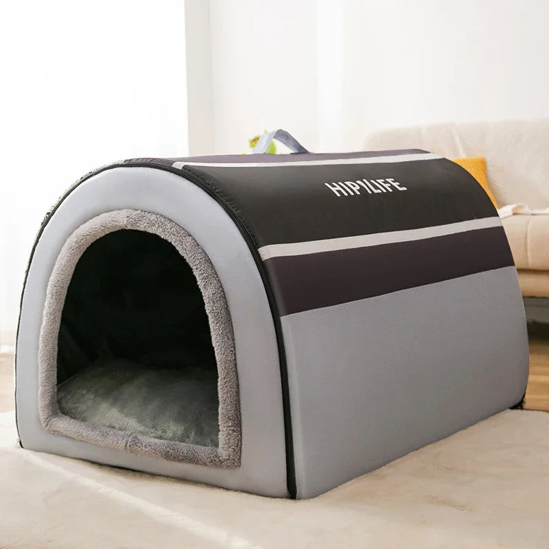 Four Seasons Universal Dog Kennel Removable Washable Dog House Winter Warm Dogs Bed House Type Pet Supplies Large Dogs Houses Y